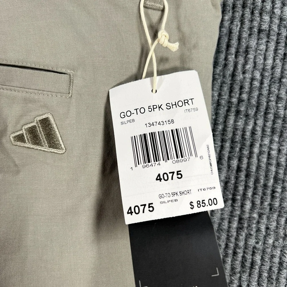 Adidas Shorts Mens Size 40 Go‎ To 5 Pocket Chino Casual Golf Outdoor Light New